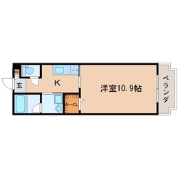 静岡駅 徒歩5分 5階の物件間取画像